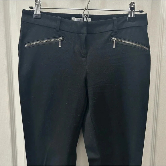 Ricki’s Slim Fit Pants Moto Zip Pocket Stretch  Micro Twill Black Size 2 - Picture 5 of 15